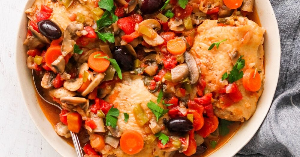 Quick & Hearty Instant Pot Chicken Cacciatore: Whole30 Keto Meal